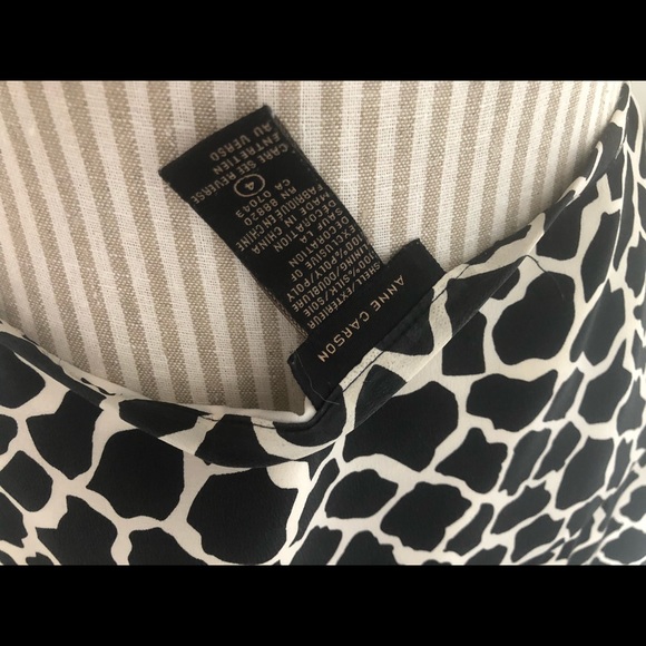 COPY - B&W Giraffe Print Raw Silk Circle Skirt w/ Pearls - Picture 6 of 6